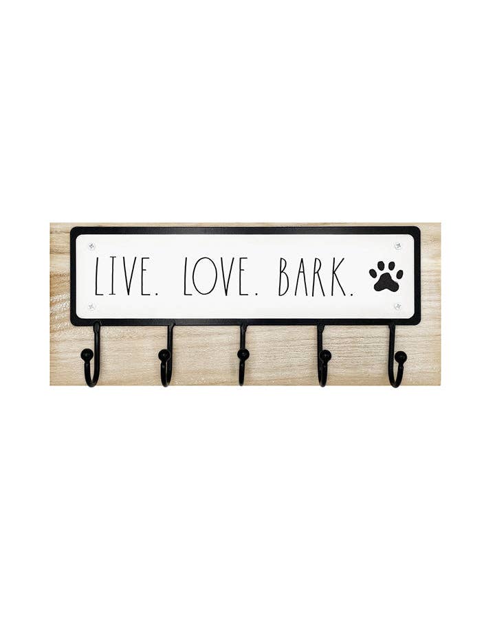DesignStyles Home - Wholesale Wall Hook - Rae Dunn "Live Love Bark" Wall Hook3