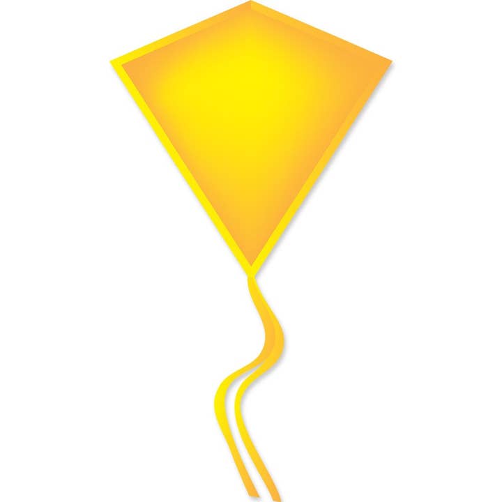 30 In. Diamond - Yellow Kite for wholesale by Premier Kites & Designs