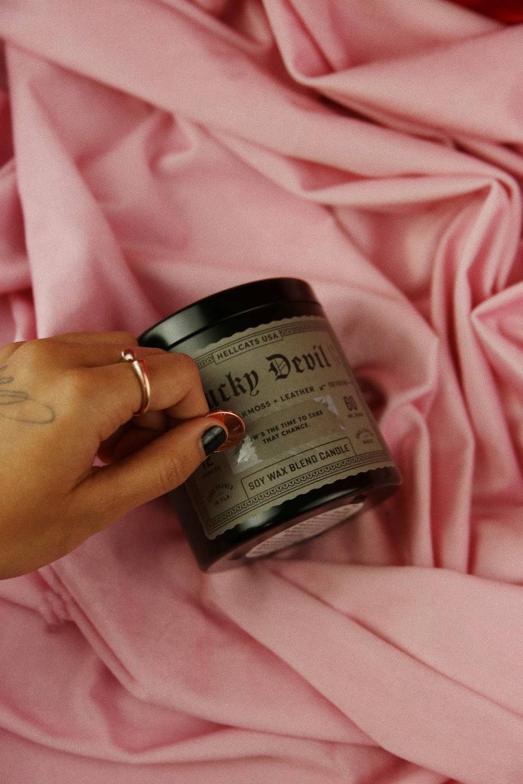 Hellcats USA - Wholesale Jar/Filled Candle - The Witch (Rose Musk + Sandalwood)1