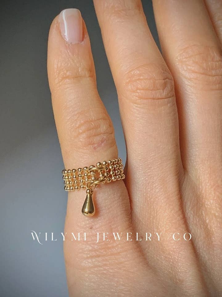 Bague Charm en Or Rempli | Demande de Taille Sur Mesure pour la vente par WILYMI Jewelry Co