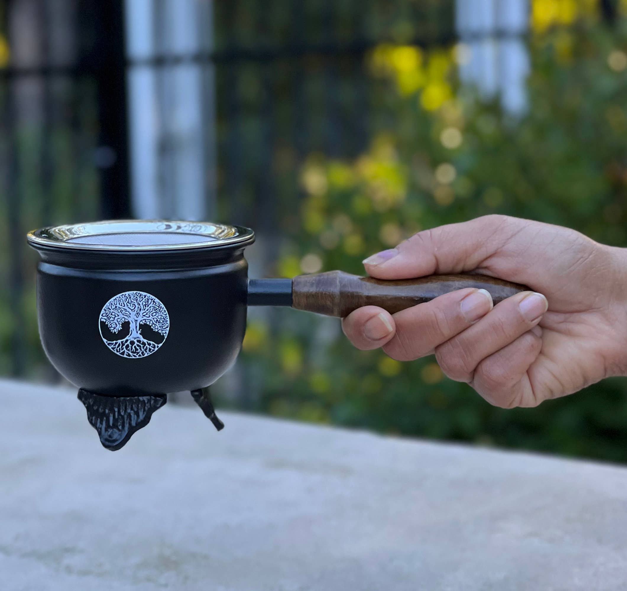 Lungta Imports - Wholesale Incense Holder - Large Metal Charcoal Screen Incense Burner (Tree of Life)12