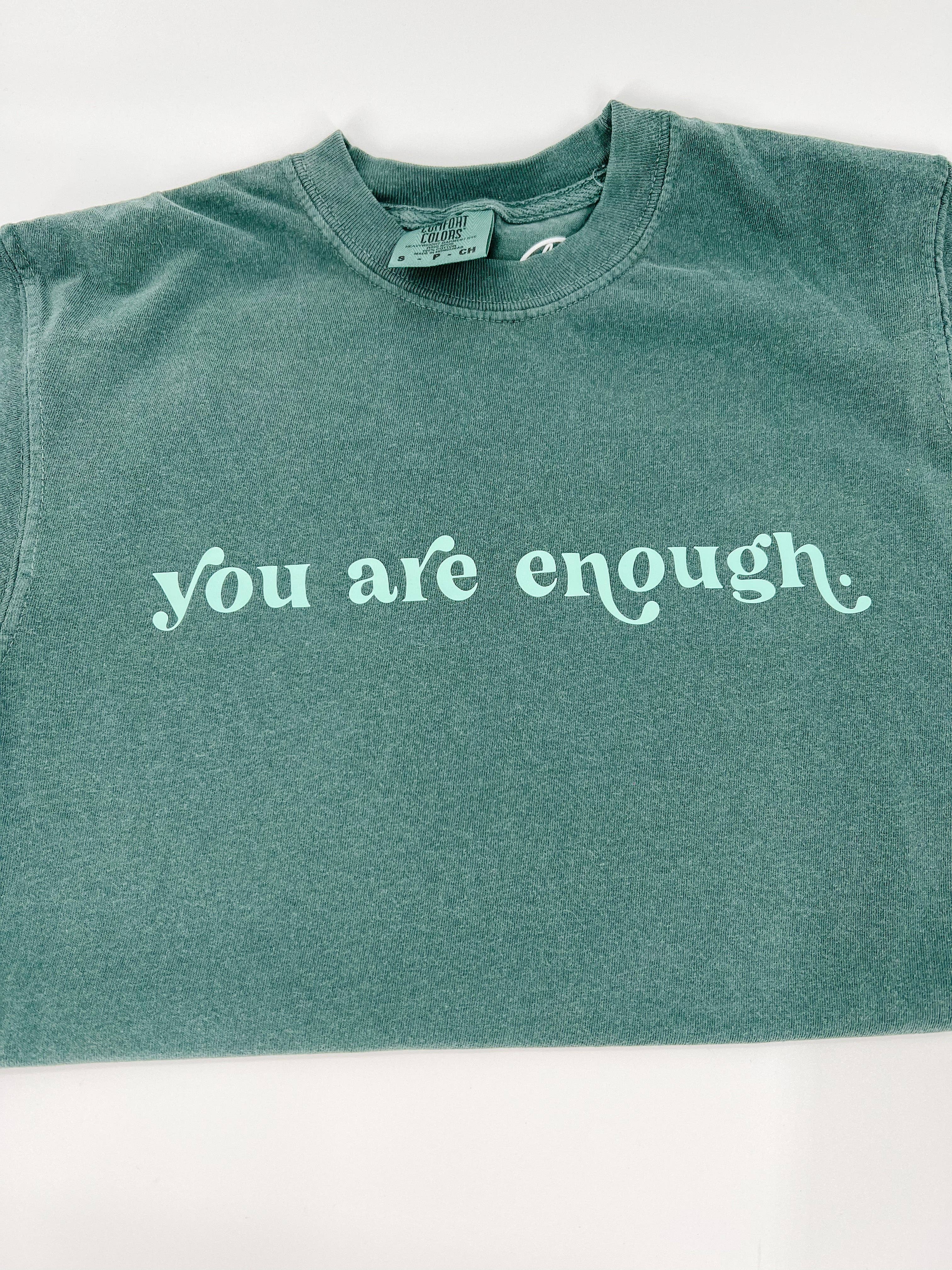 Ellie Jade Co - Wholesale Screen Printed T-Shirt - Women's - You Are Enough Short Sleeve Tee1