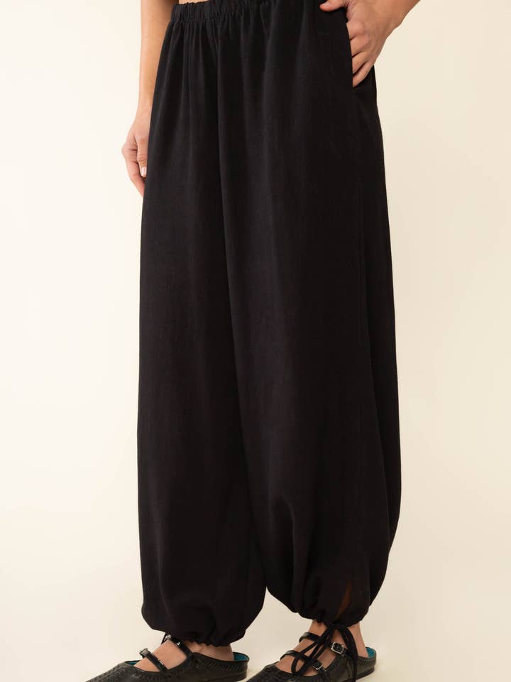 NLT - Vendita all'ingrosso Pantalone - Donna - Pantaloni in lino con orlo con coulisse - Plus Size15