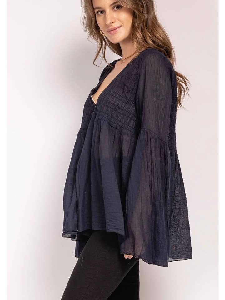 LINEN & COTTON HOUSE - Wholesale Blouse - Women's - 20354 SPRING SUMMER CLOTHING COTTON VEST