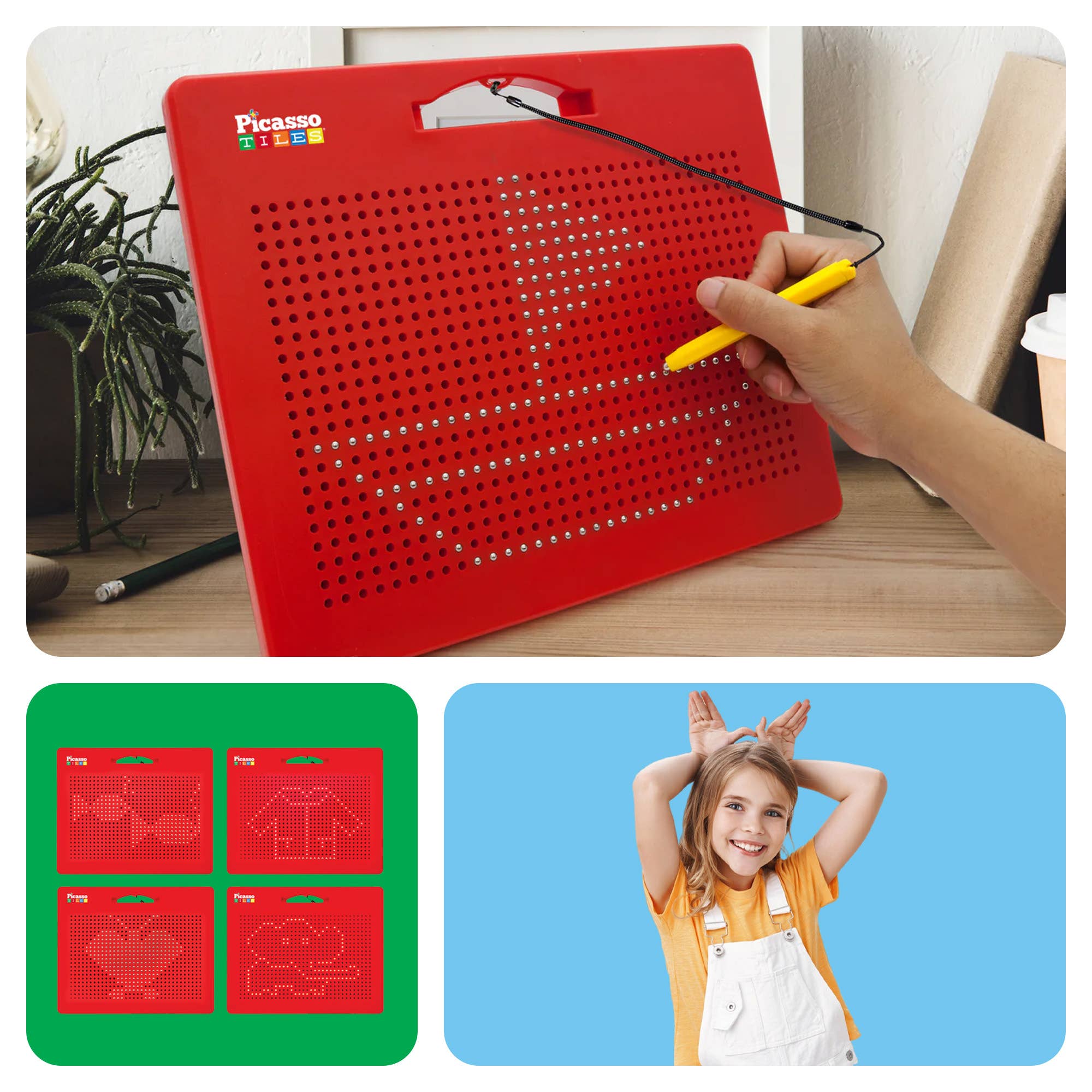 PicassoTiles – wholesale Drawing board – Kids & baby – PicassoTiles Freestyle Magnetic Drawing Board6