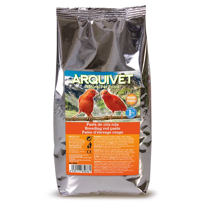 ARQUIVET, S.L.U. – Alimentação para animais de estimação (excluindo cães/gatos) por atacado – Pasta de Choro Vermelho 1 Kg1
