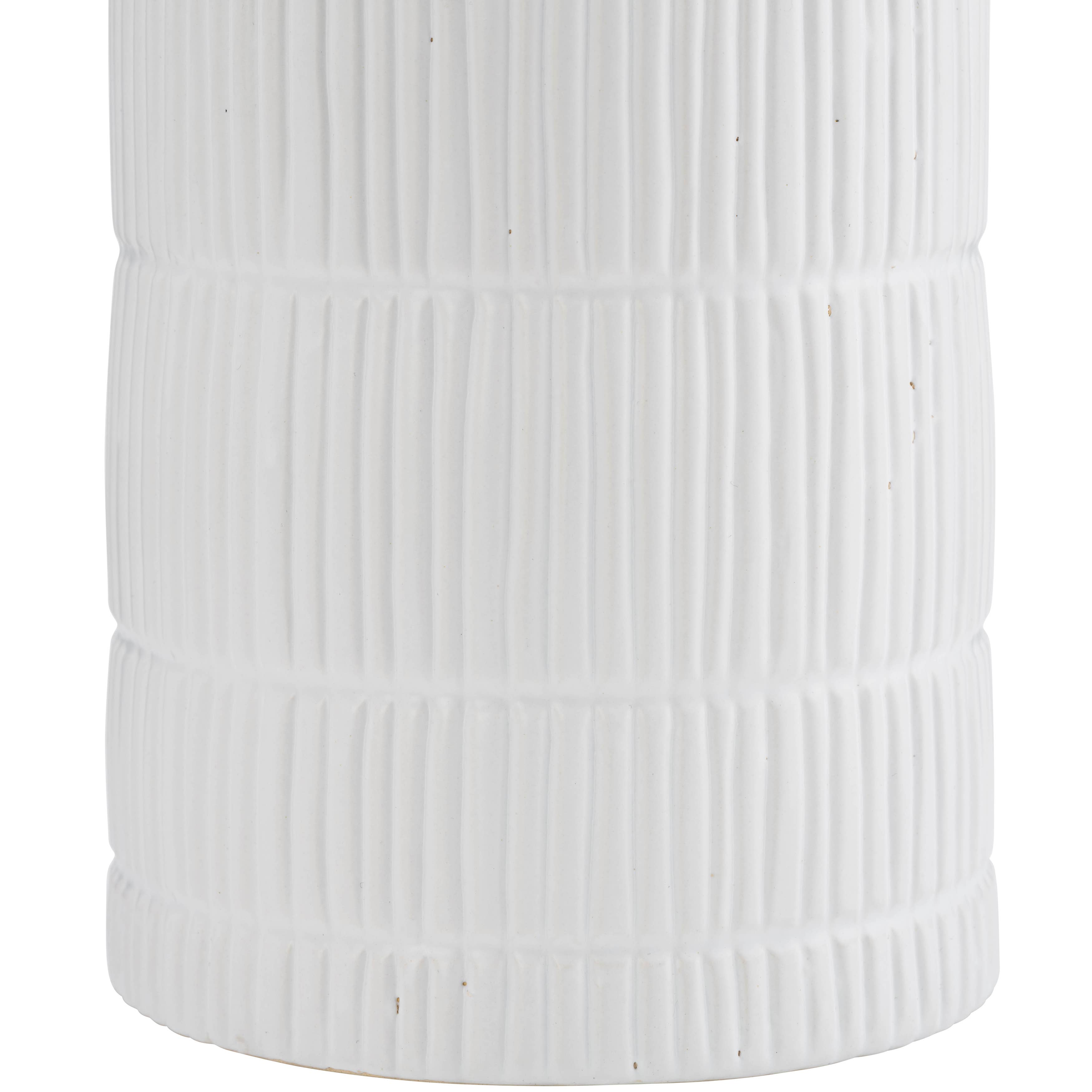 Sagebrook Home - Wholesale Vase - Ceramic Lined Cylinder Decorative Vase - White, 18 in.10