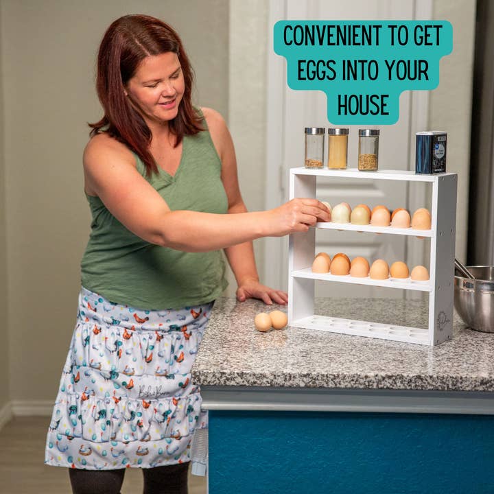 BohoBarn - Wholesale Apron - Egg collecting apron with elastic pockets5