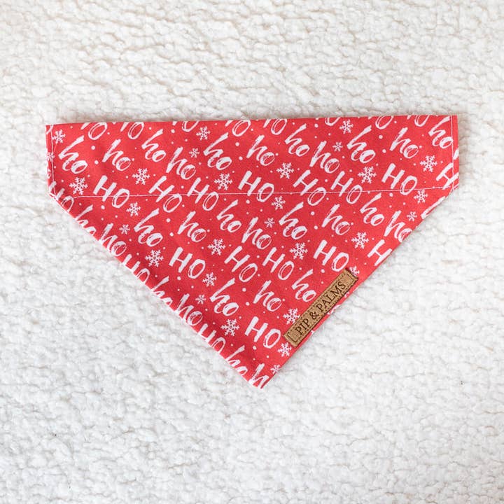 Bandana Navideña para Perros Ho Ho Ho para venta al por mayor de Pip and Palms