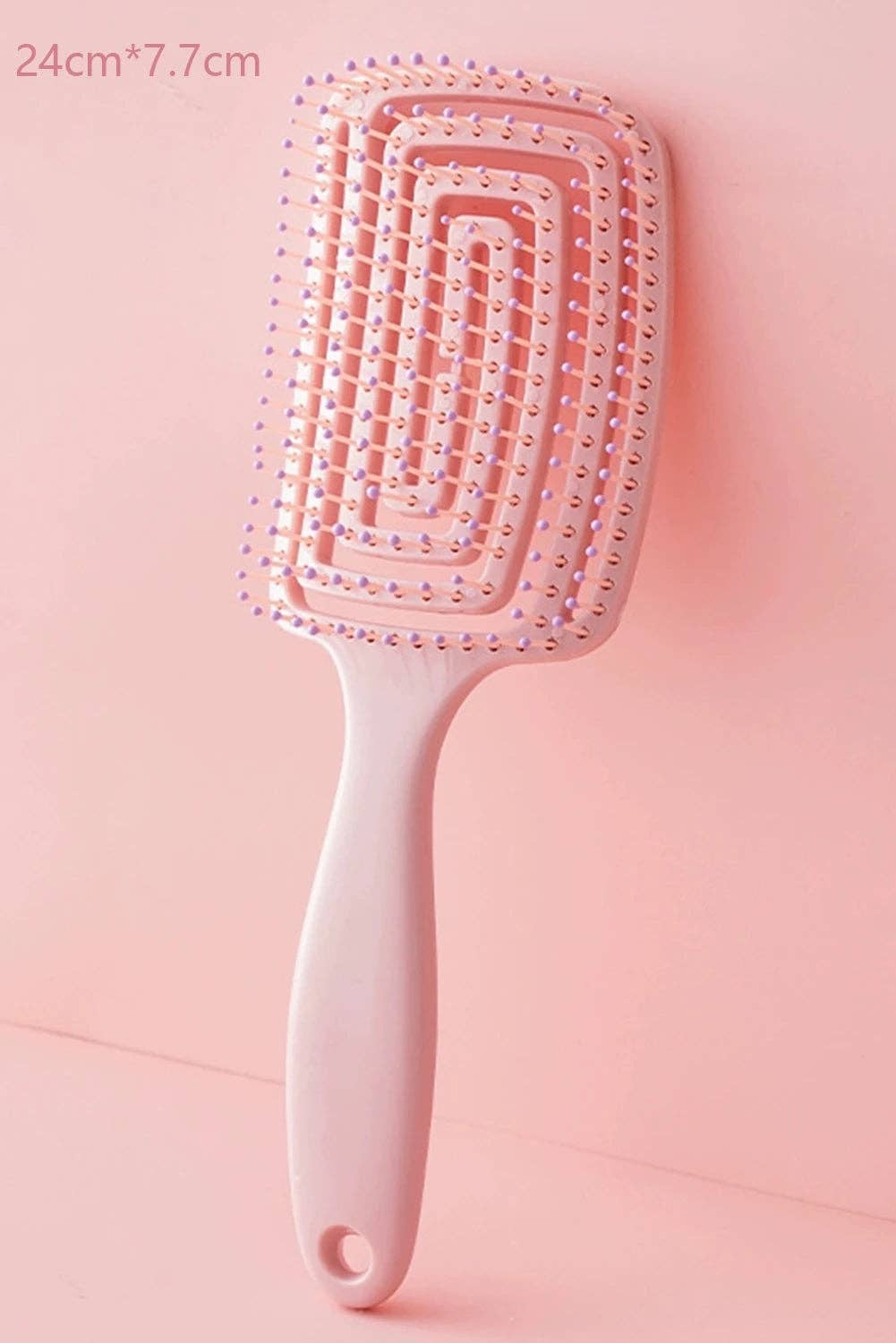 Gossamer Pink ABS Fluffy Hair Volume Comb for wholesale on Faire3