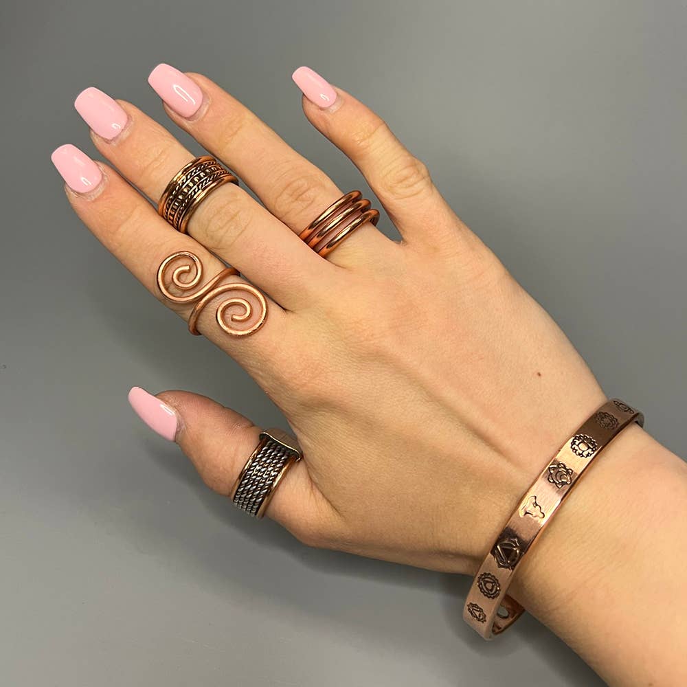 VIE – wholesale Band/stacked ring – Copper Rings60