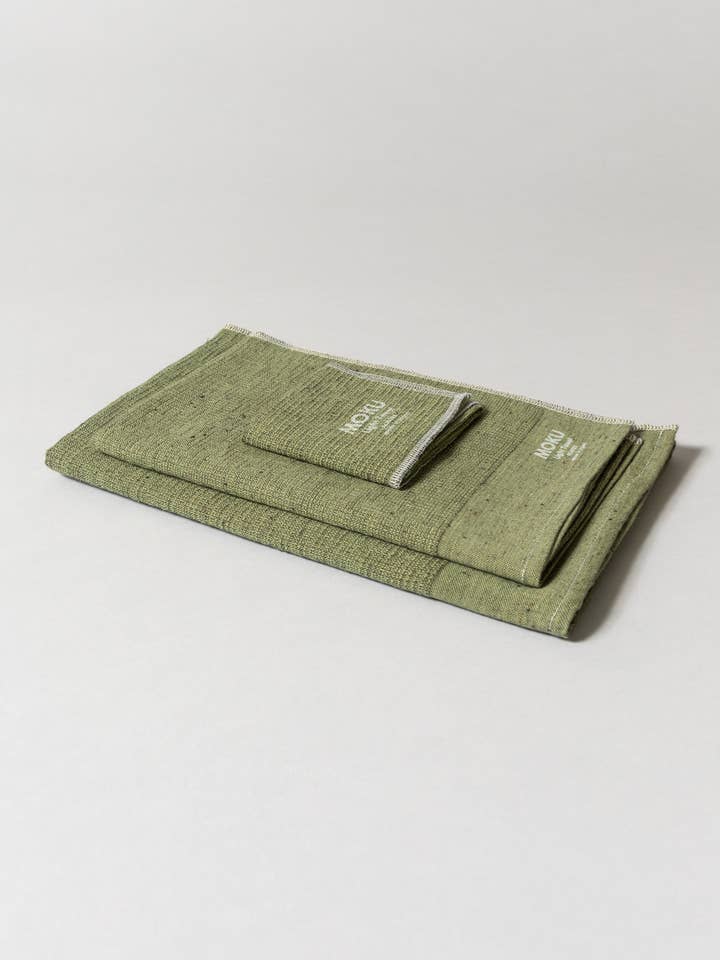 Asciugamano da bagno Moku Light - Verde per la vendita all'ingrosso da parte di Morihata International Ltd. Co.