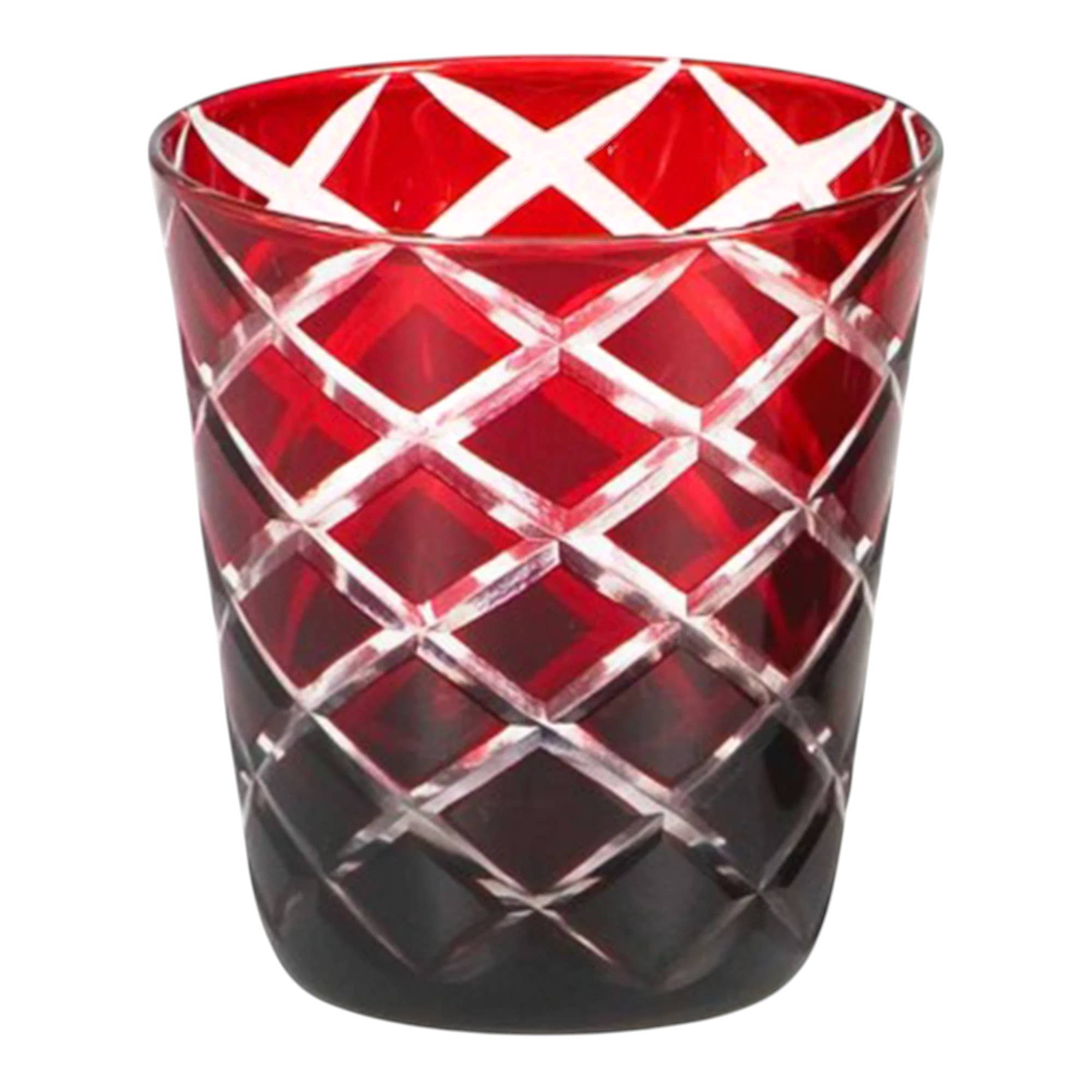 EDZARD - Wholesale Drinking Glass/Cup - Set of 6 Crystal Glasses Dio, red, Height 10 cm1