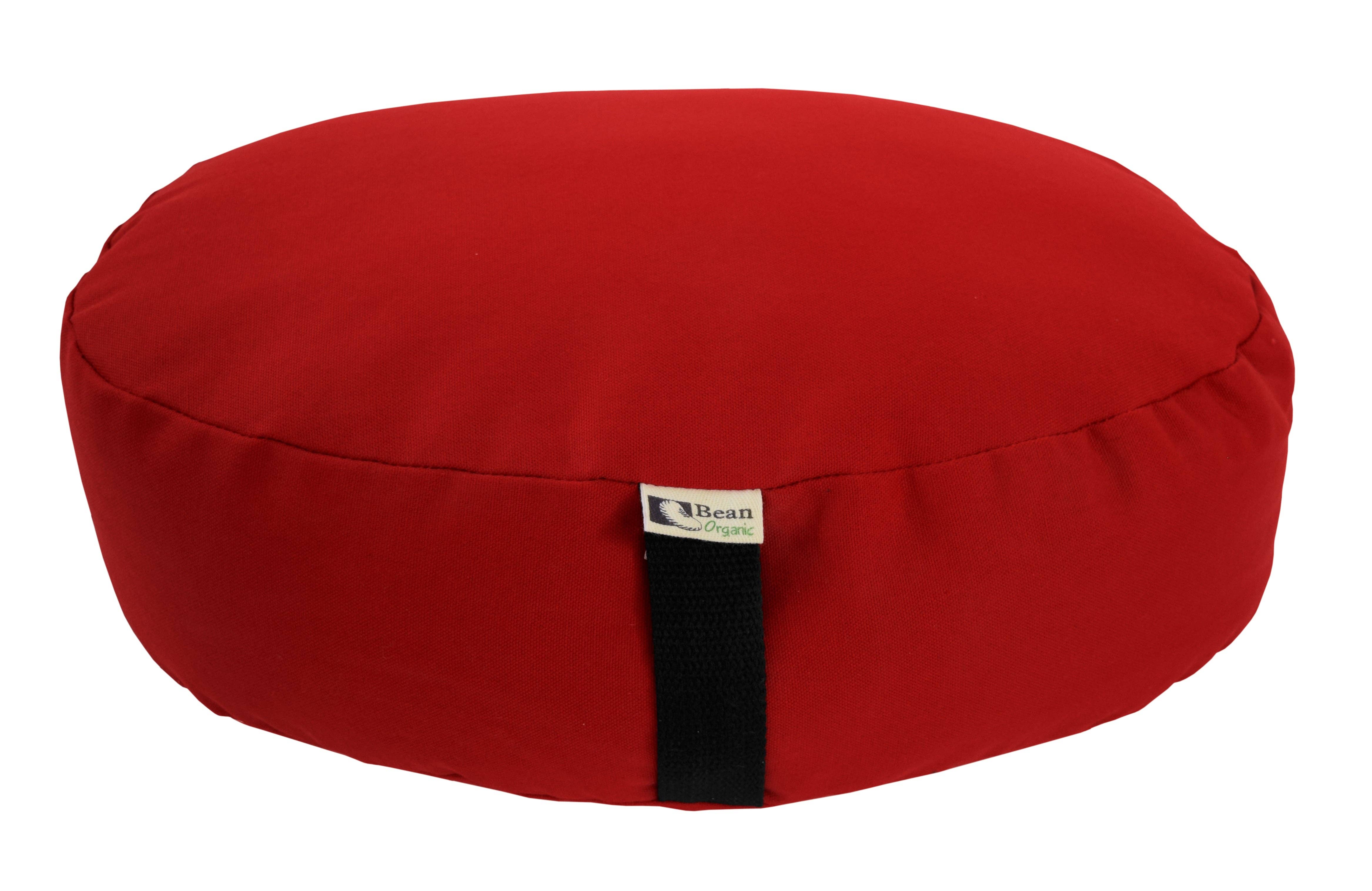 Bean Products - Wholesale Meditation Supplies - Zafu Organic Cotton Meditation Cushion Round or Oval Organic Buckwheat Hull Fill4