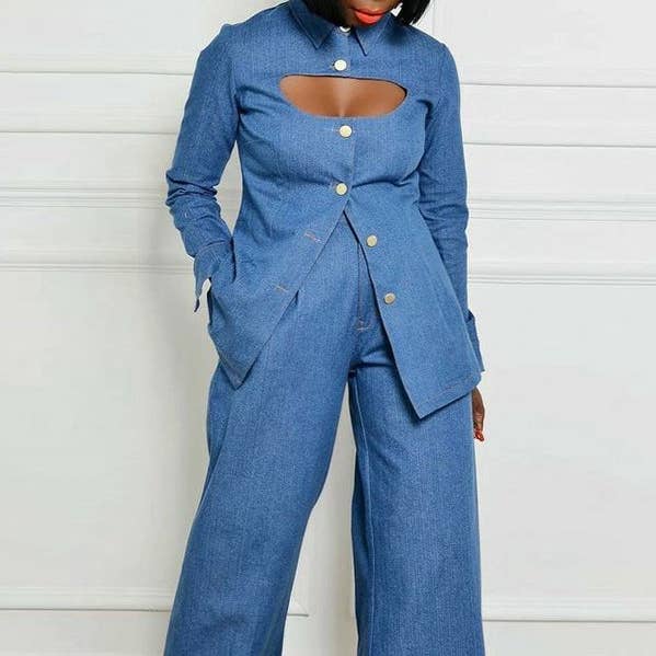 Langärmlige Blusen und Hemden mit lockeren Knöpfen und hohlem Revers für den Großhandel von FurDecoration