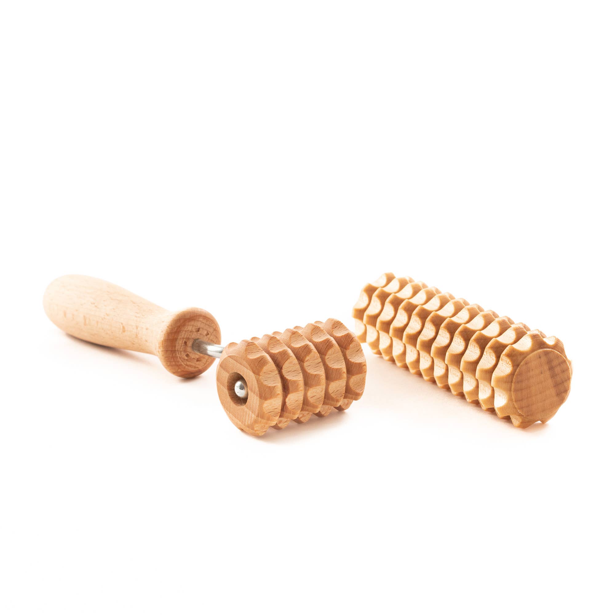 Tuuli GmbH - Vente Rouleau beauté/visage - Set de massage corporel en bois avec rouleaux Derma pour visage, cou et épaules6