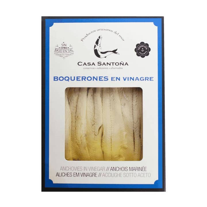 Made in Spain - Wholesale Tinned Fish - Extra anchovies in vinegar from the Cantabrian Sea, Casa Santoña1