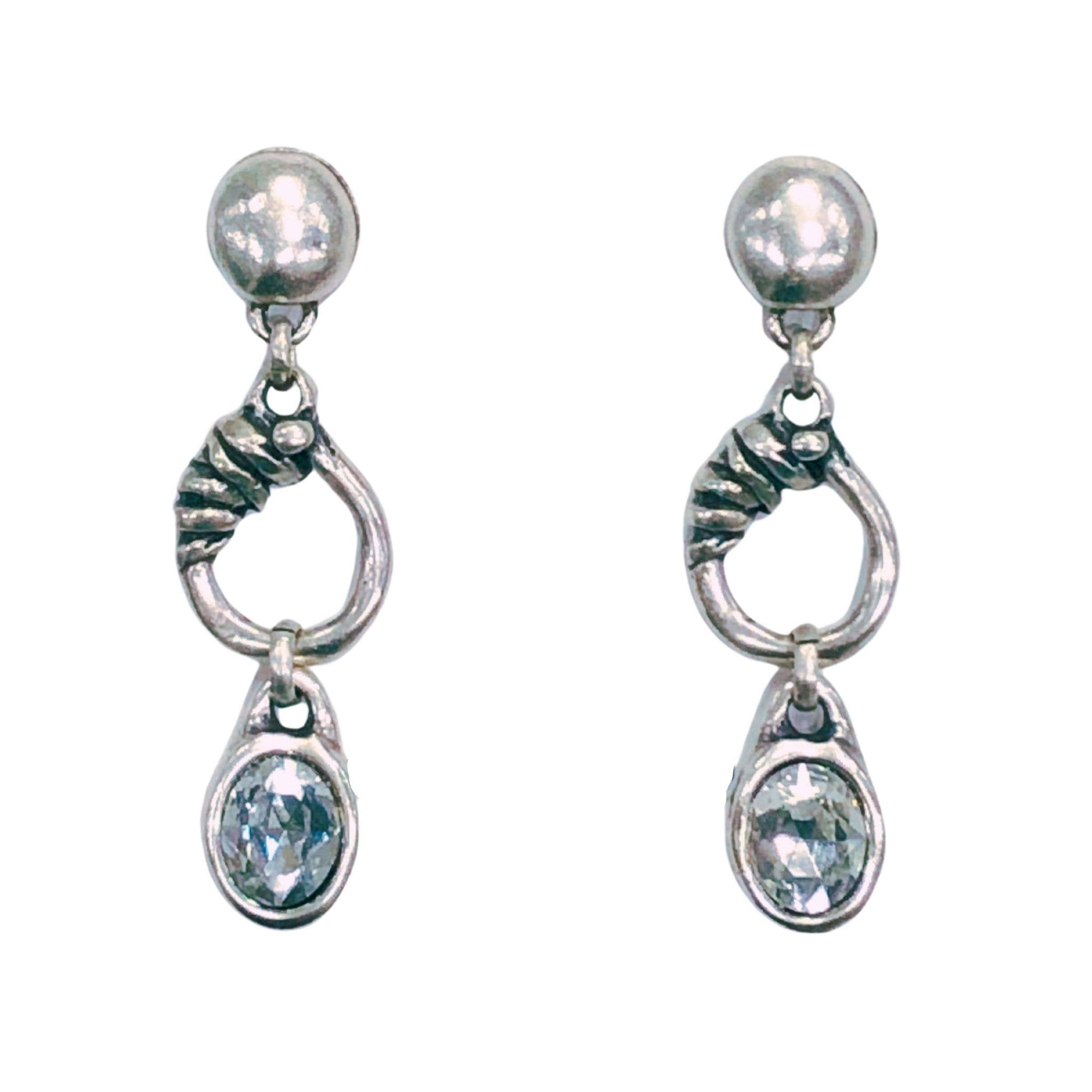 Avance - Wholesale Dangle Earrings - Dione Earrings - Clear Crystal0