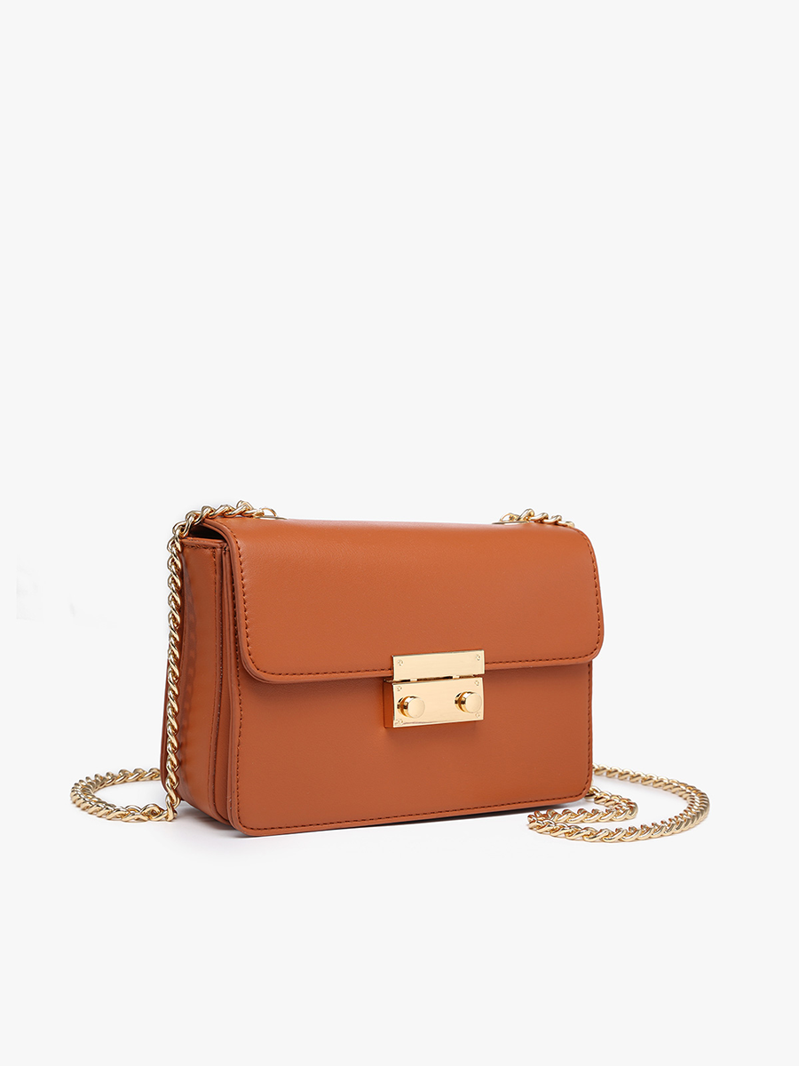 Jen & Co. – Engroshandel Crossbodytaske - Dame – EH2246 Quinn Kæderem Crossbody med Tryklås4