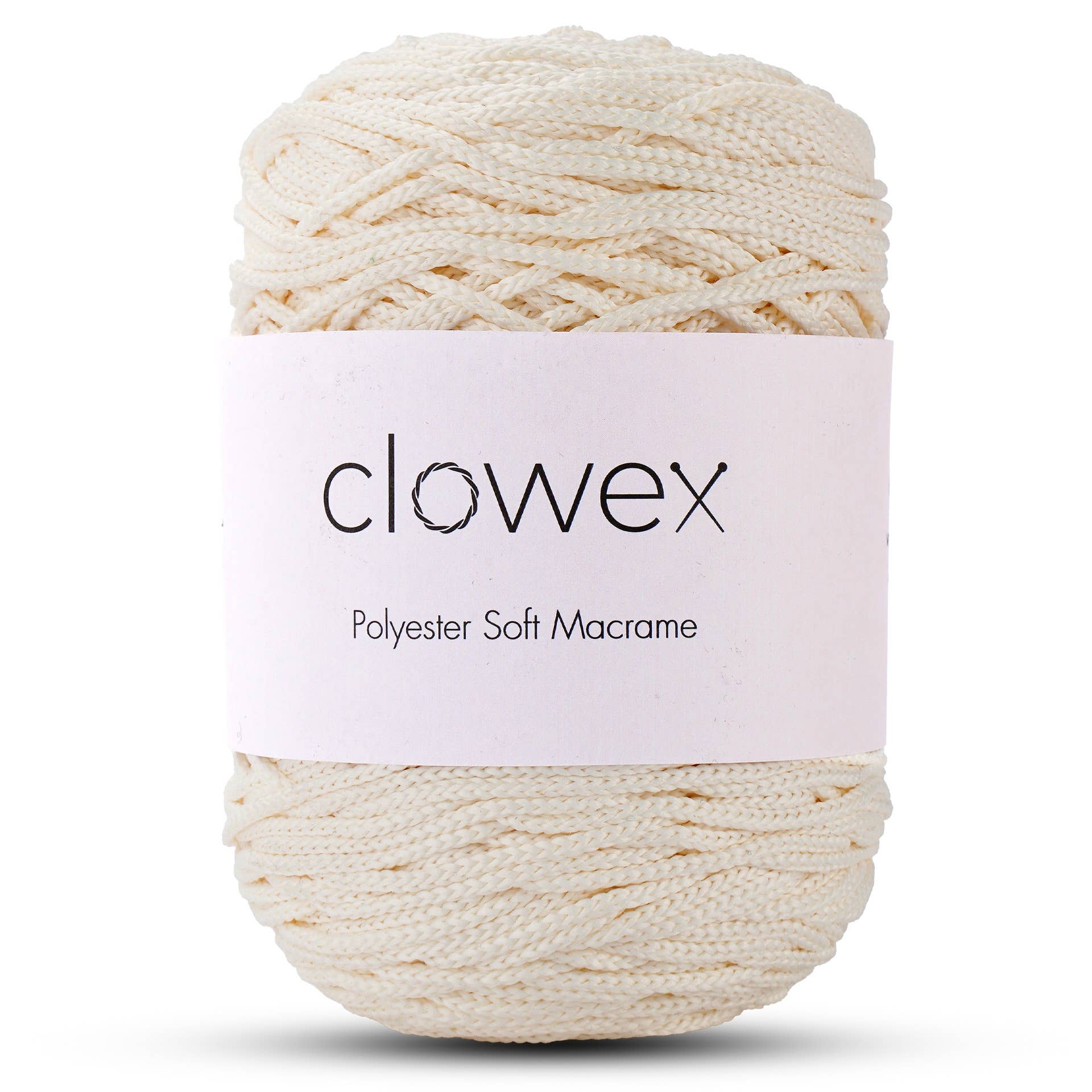 Clowex Textile LLC - Vente Fils à tricoter - Corde Macramé Douce en Polyester 2,5 mm, Fil de Corde Tressé Coloré33