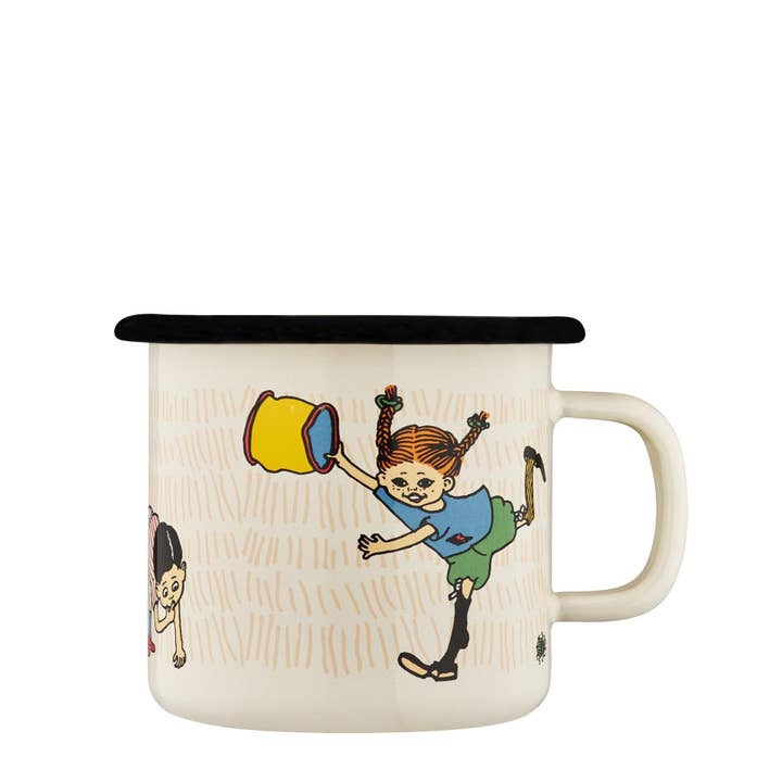 Dsignhouse - Wholesale Coffee Mug - Pippi Longstocking enamel mug 2,5dl The Snirkle Hunt