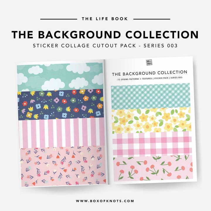 THE BACKGROUND COLLECTION | SERIES 3 | SPRING for wholesale by BOX OF KNOTS