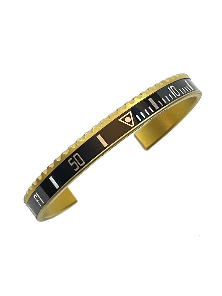 PVD GOLD BRACELET COLOR BLACK for wholesale by Speedometer Official