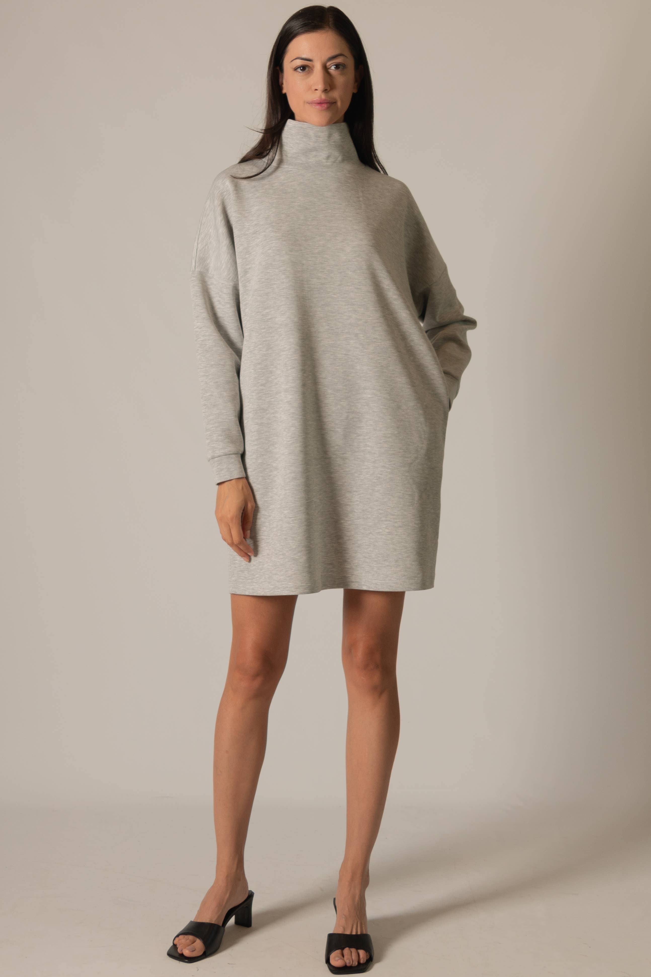 P. CILL - Vendita all'ingrosso Vestito - Donna - Abito con collo ad anello in modal color burro P. CILL19