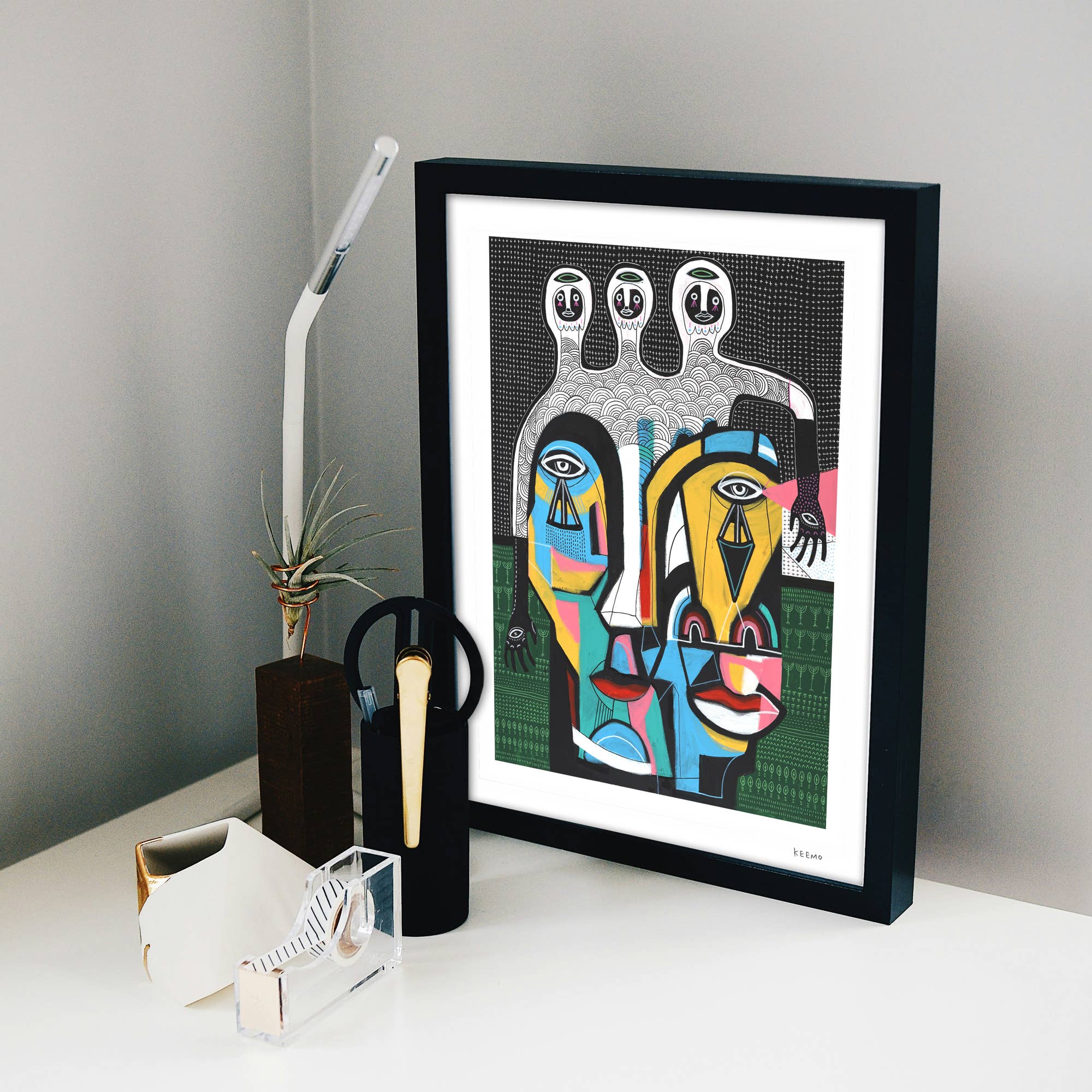 Keemo Gallery - Wholesale Art Print - Abstract Art Print Cubism Wall Decor Unique Signed by Keemo8