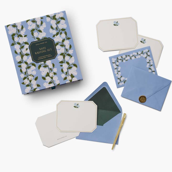 Rifle Paper Co. - Wholesale Stationery/Notecard Set - Hydrangea Letter Writing Set4