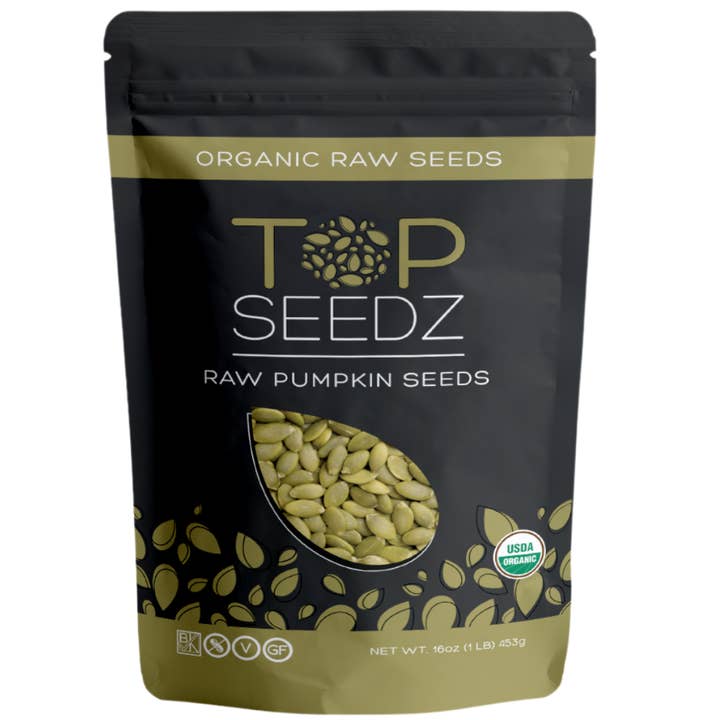 Raw Pumpkin Seeds - 1 LB - 12 Per Case for wholesale by Top Seedz