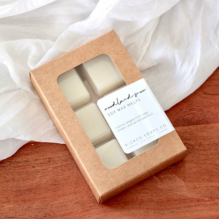 La cera da neve Woodland si scioglie per la vendita all'ingrosso da parte di Wicked Soaps Co.