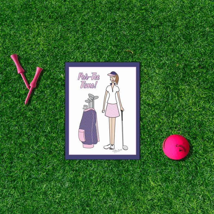 Dawn of Designs - Wholesale Stationery/Notecard Set - Women's Golf Boxed Card Set- 4 cards5