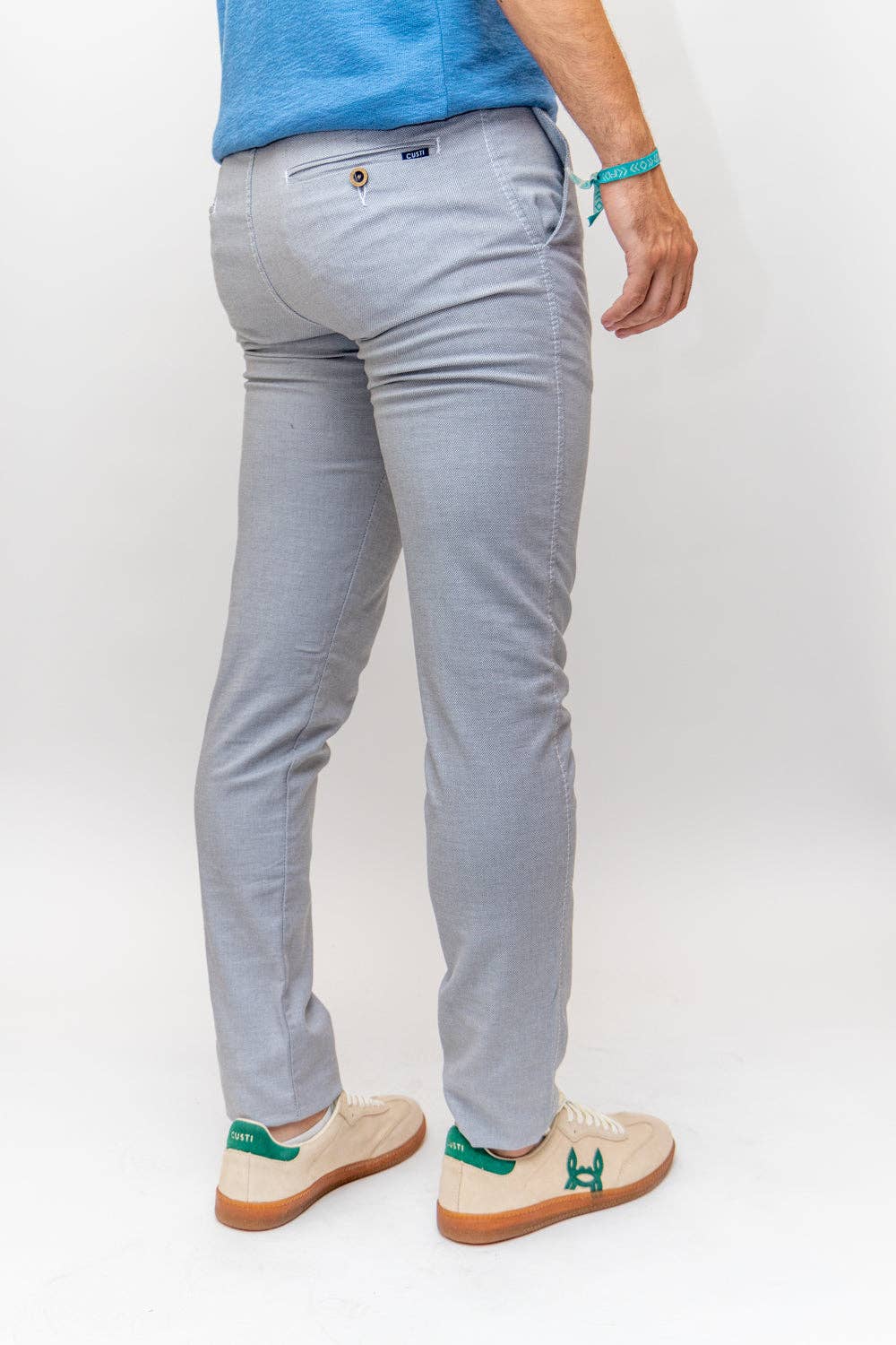 Custi Mikelo: Men's Clothing & Christmas Gifts - Wholesale Pants - Men's - White Patterned Chino Pants | Manzanares2