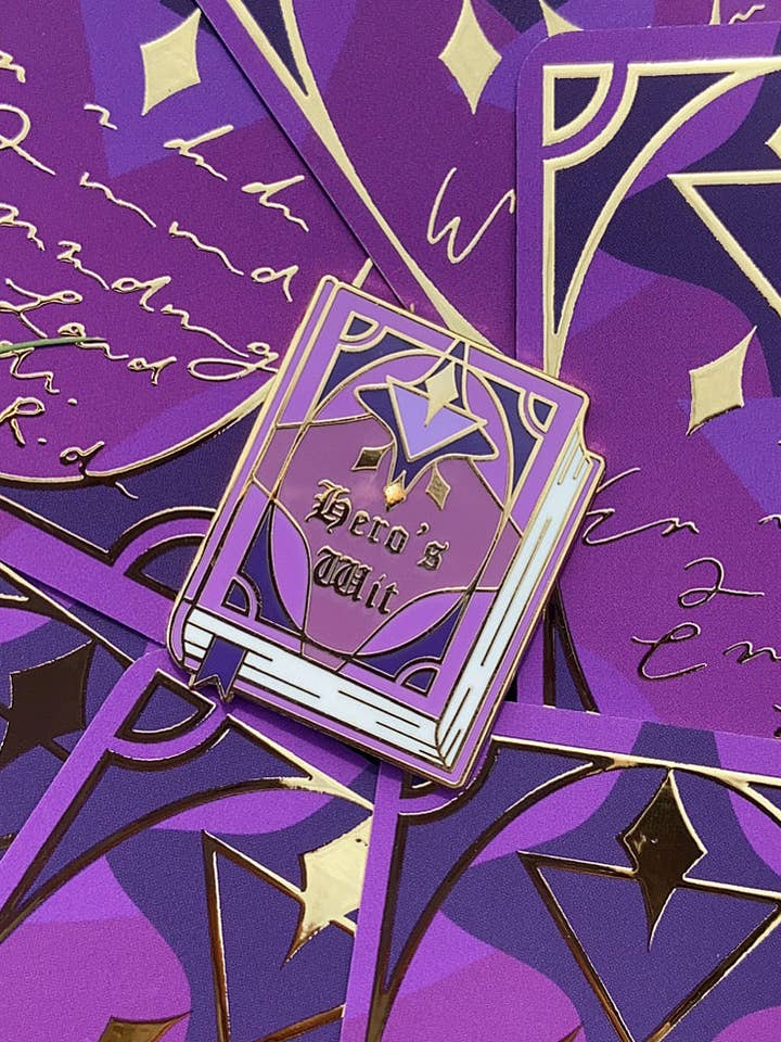 Hero's Wit Book for wholesale by fox & koi: stickers and pins