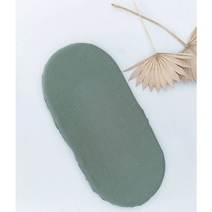 Manufacture des bébés français - Wholesale Bassinet - Baby - Madeleine bassinet cover green floral9