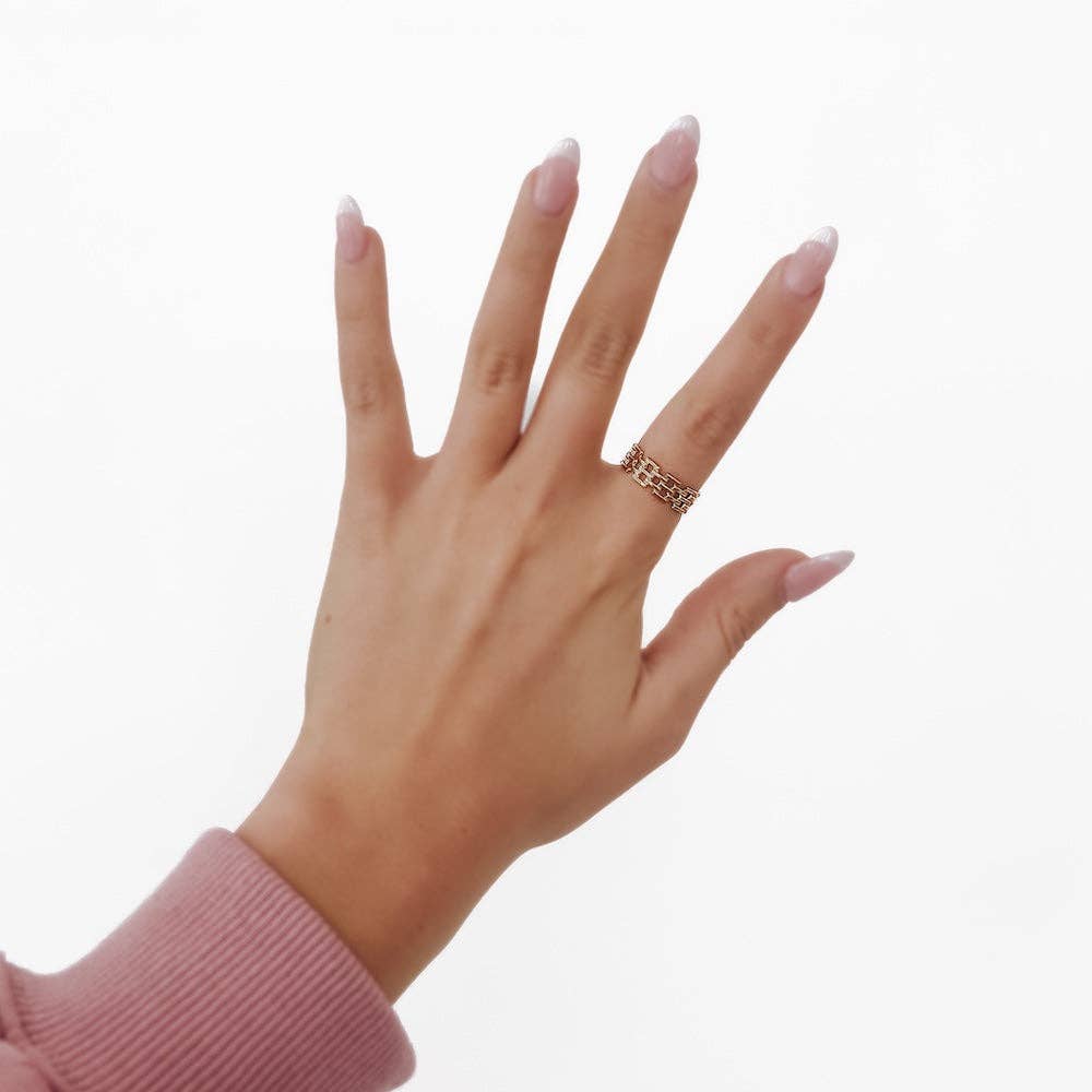 Pretty Simple – Anel de banda por atacado – Anel de Treliça Lennon IMPERMEÁVEL por Atacado5