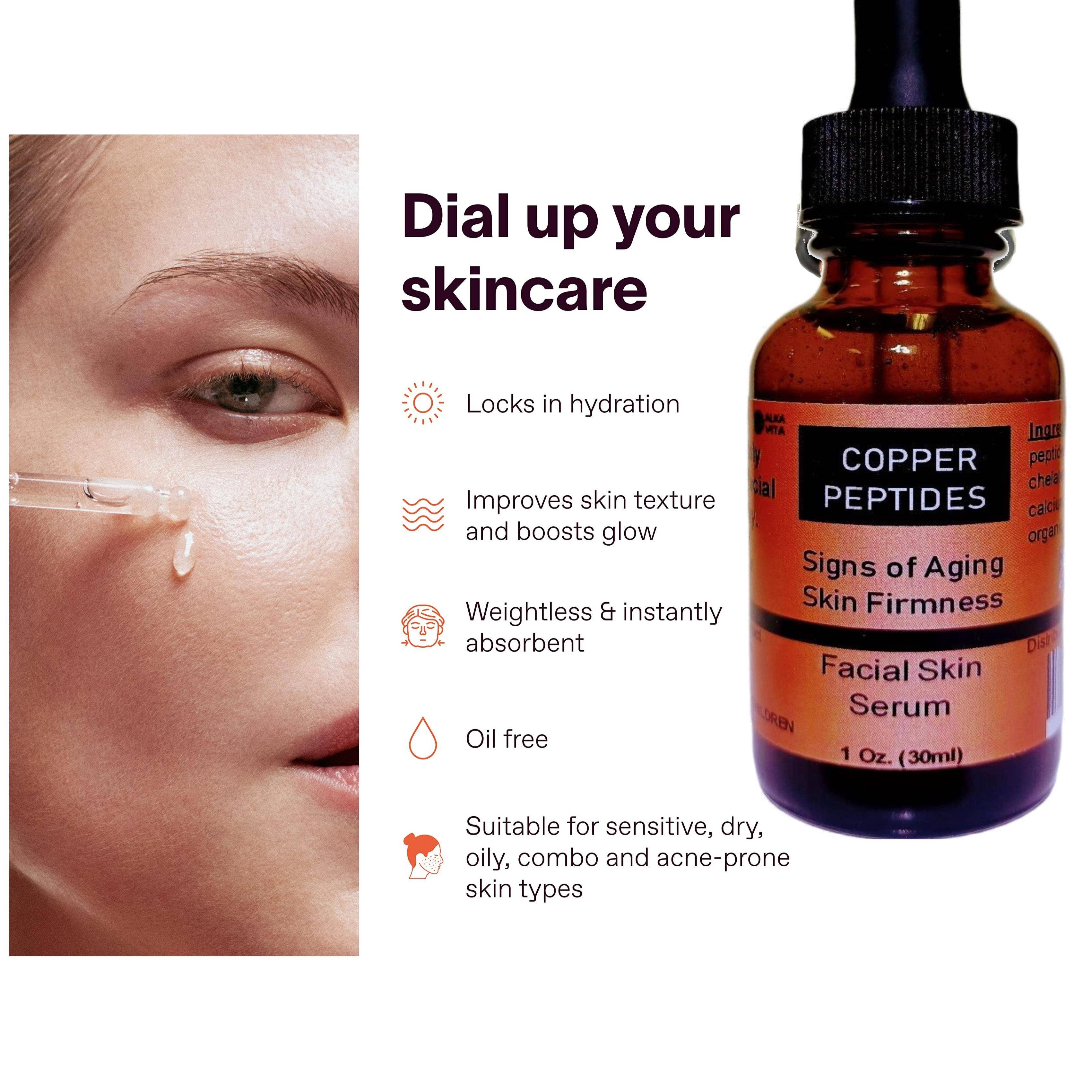 AlkaVita – wholesale Anti-aging fuktkräm – AlkaVita kopparpeptidserum ansikte anti-age rynkminskning1