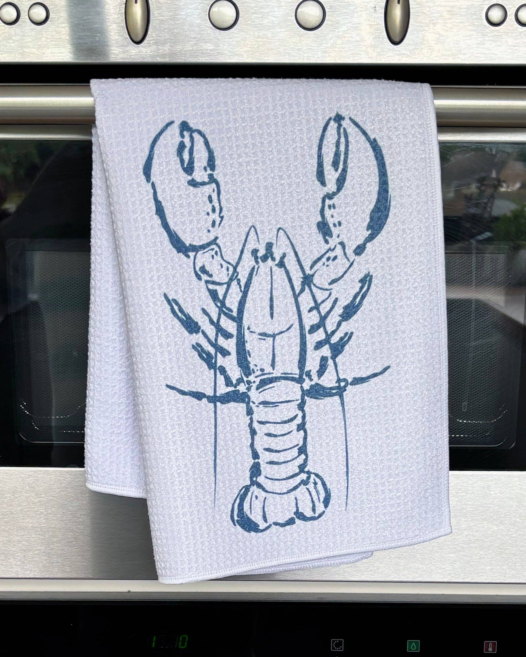 Sovende Bjorn - Wholesale Tea Towel - Lobster, waffle tea towel1