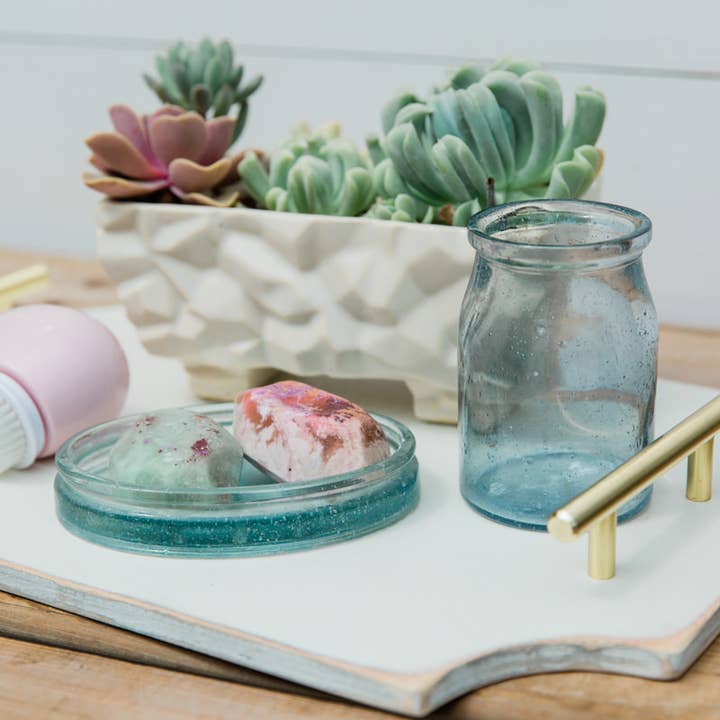 Grace Graffiti - Wholesale Serving Tray - Wooden Tray with Mod Gold Handles, Elegant Style1