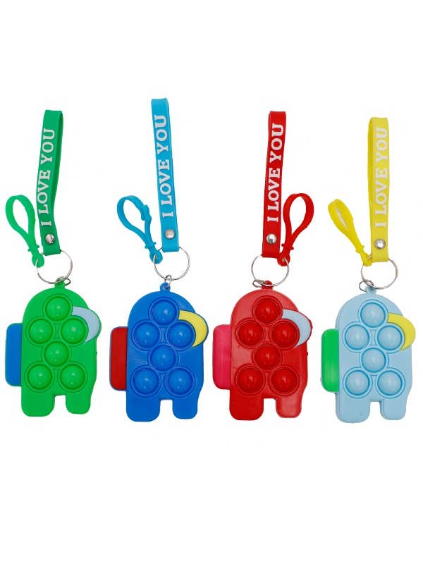 Llavero Astronauta Bubble Push Pop Toy para venta al por mayor de Cap Zone