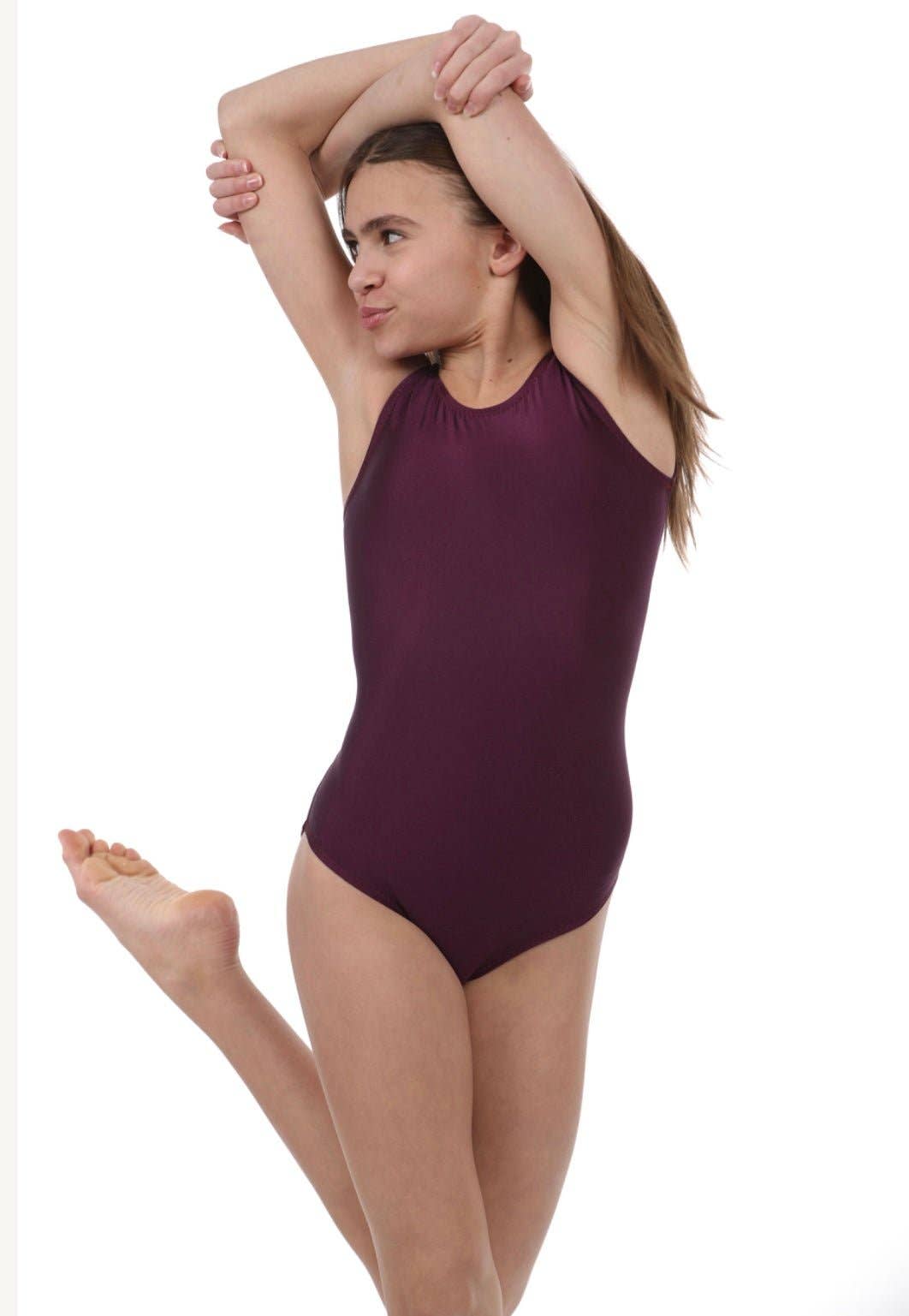 Foxy's Leotards – wholesale Bodysuit – Women’s – Merlot Gymnastics Leotard - Solid Color Dance Leotard | Foxy's Leotards2