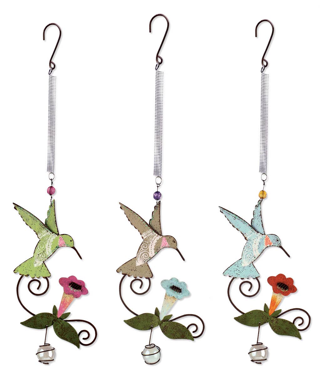 Sunset Vista Designs - Wholesale Outdoor Ornament/Decor - Hummingbird Bouncy 3 Asst Ornament1
