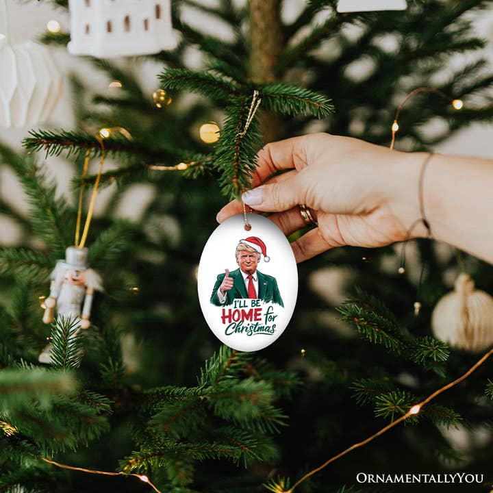 OrnamentallyYou – Engroshandel Pynt – Donald Trump kommer hjem julepynt, stolt amerikaner