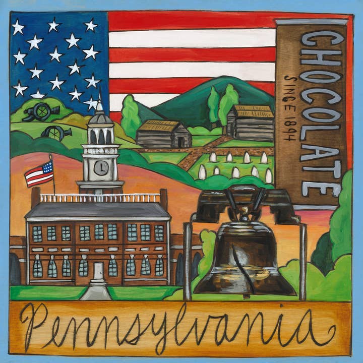 Placa de pared «Keystone State» | Pensilvania, 9 x 9 para venta al por mayor de Sticks