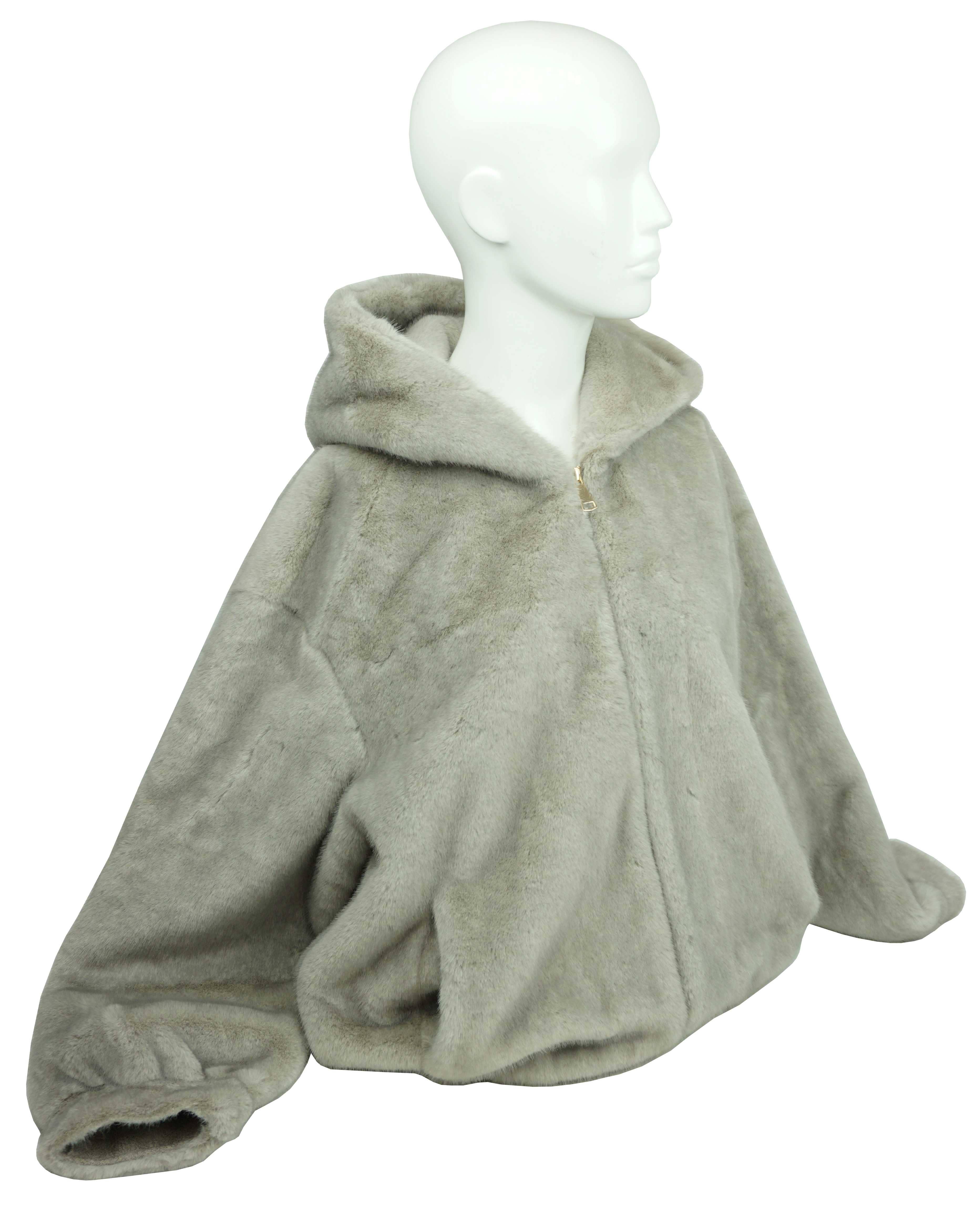 Anais - Wholesale Jacket - Women's - Faux fur hooded jacket MT0906