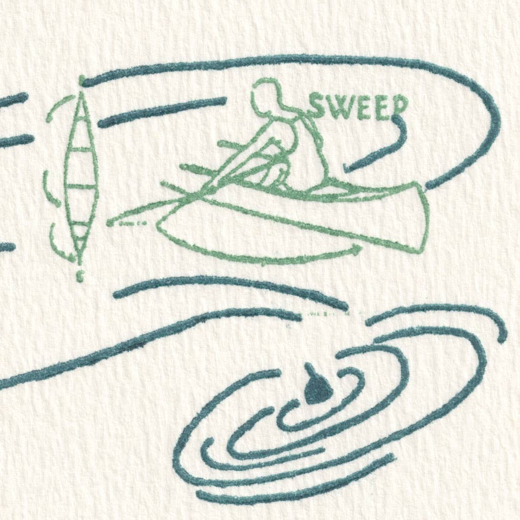 Saturn Press - Wholesale Everyday Greeting Card - Canoe Strokes2