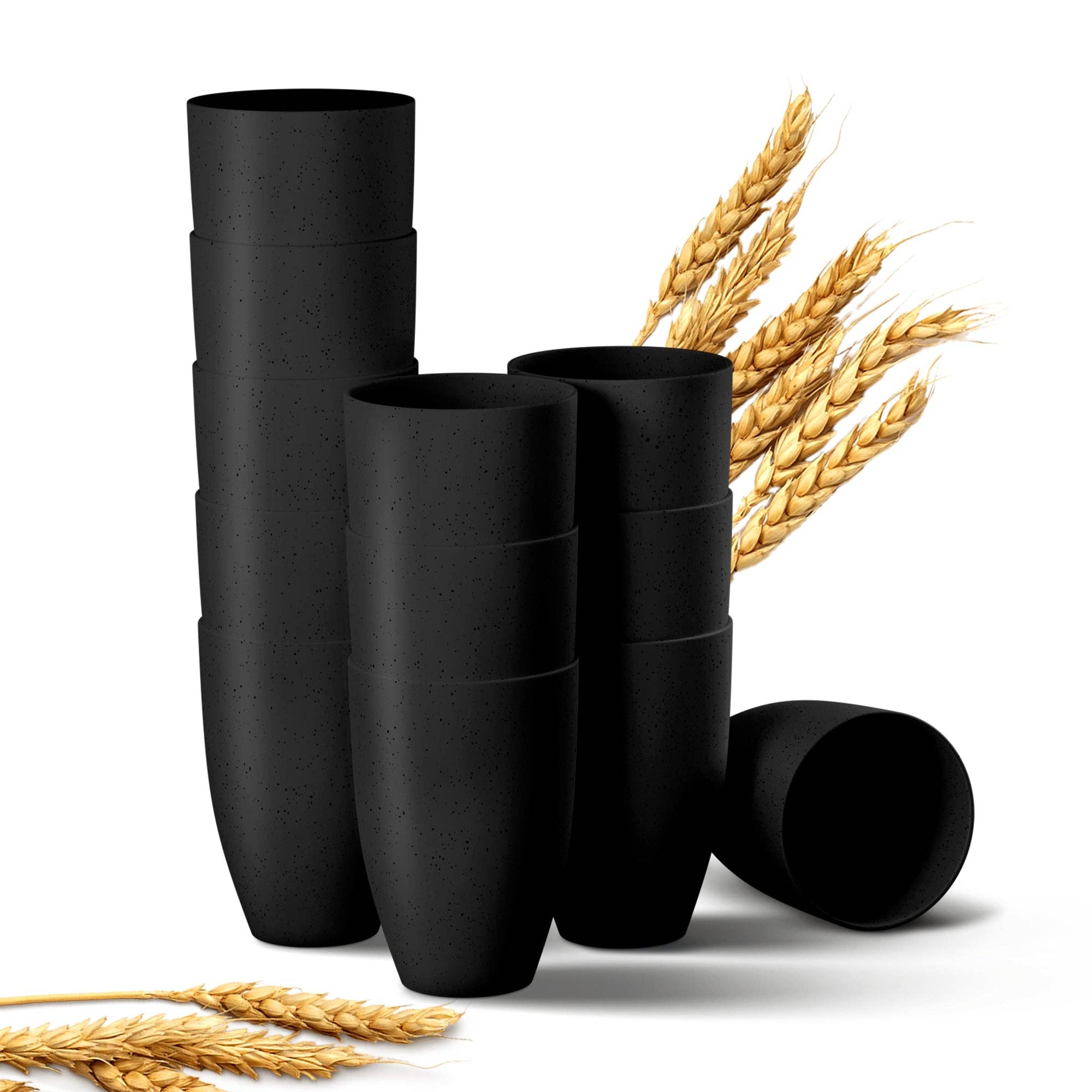 Greendish - Vente Verre/tasse - Ensembles de gobelets à boire en paille de blé écologique légers21