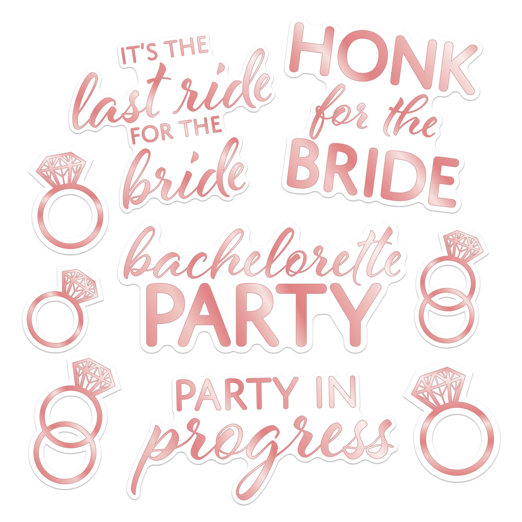 Beistle - Wholesale Sticker - Bachelorette Auto-Clings0