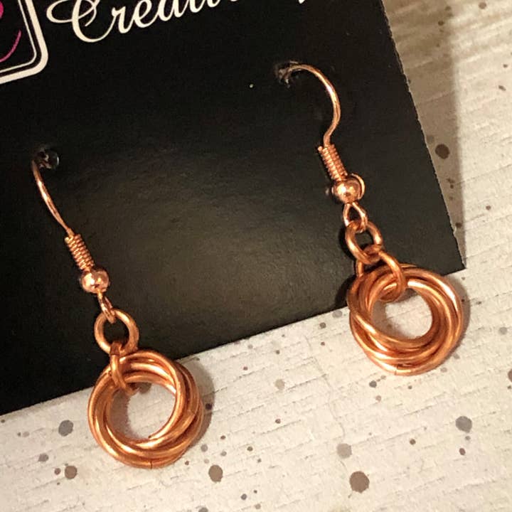 Impulsive Creativity - Vendita all'ingrosso Orecchini pendenti - Orecchini Mobius Circle Chainmaille